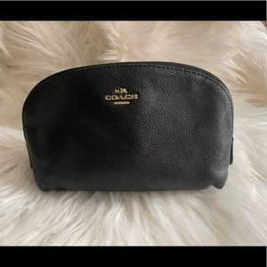 Black Coach Cosmetics Pouch
